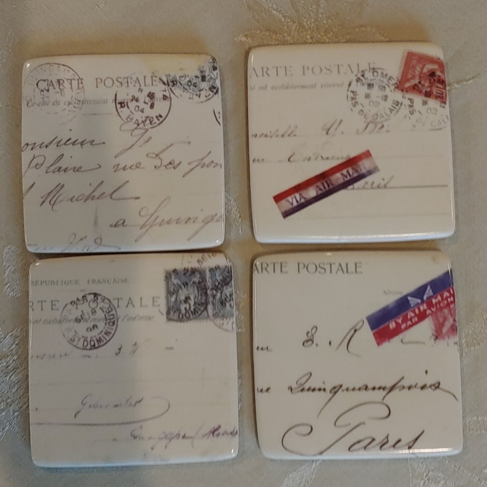 Francaise ppostal coasters